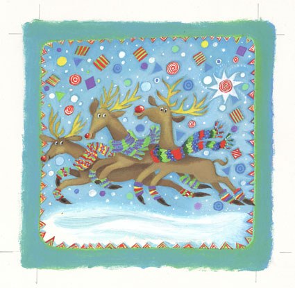 PAT0317 Red Nosed Reindeer Y