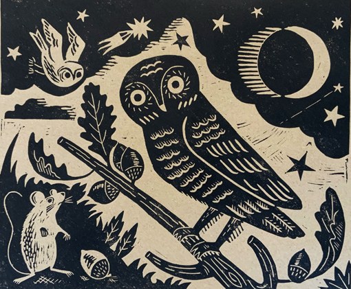 DVH0385 Owl&Mouse