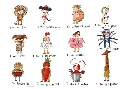 ELX0010 Kids in funny costumes