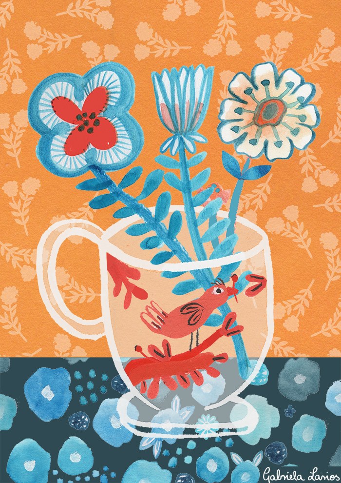 GLA0006 Flowers in a Cup TFHRA