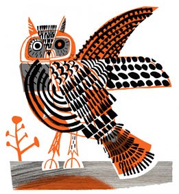 Gillian Martin GMA0183 ORANGE OWL