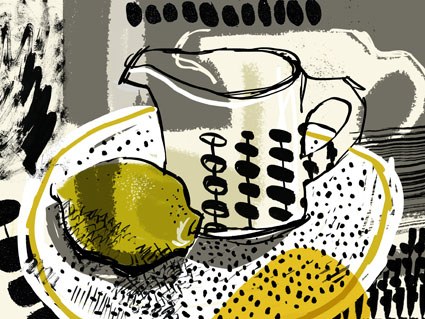 GMA0202 STILL LIFE with Lemon and Jug