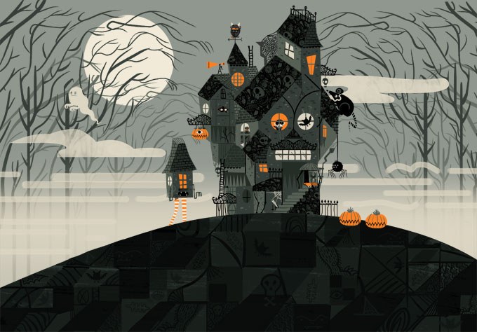 AR GRC0051 haunted house layered