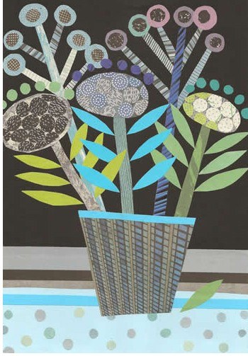 JRB0035blue vase Y