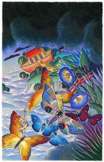 AR JTW0014 Noah's Ark and butterflies