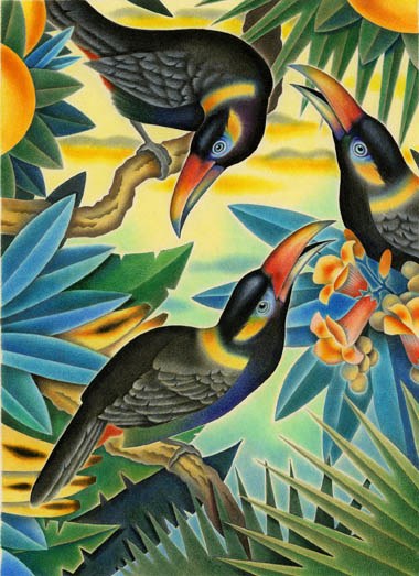 AR JTW0018 Tropical Birds
