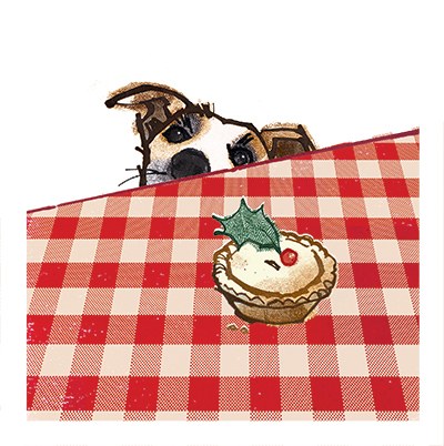 LPA0010 B Dog & Pie (t'cloth) PLGWW PLMOB PLWPC.