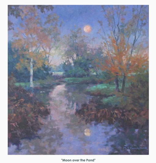 MKC0014 MOON OVER THE POND