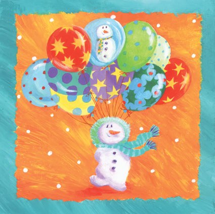PAT0318 Snowman with Balloons TFHRA Y