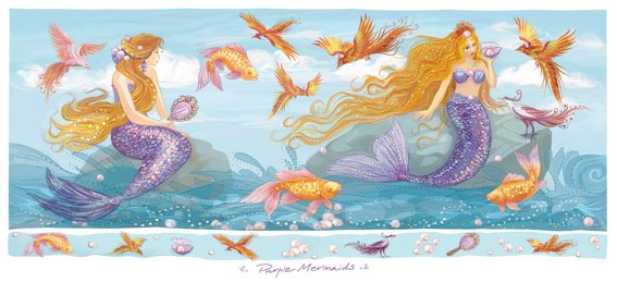 PAT0325 Purple Mermaids PLMUG Y