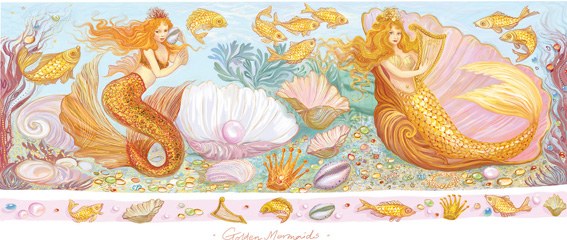 PAT0326 Golden Mermaids PLMUG Y