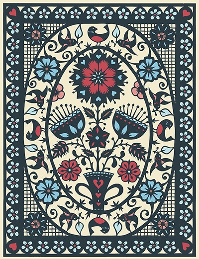 SZT0197 B FolkArtPanel colour Y