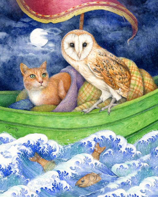 VG0930B Owl and Cat They sailed away sq PLGUKEU