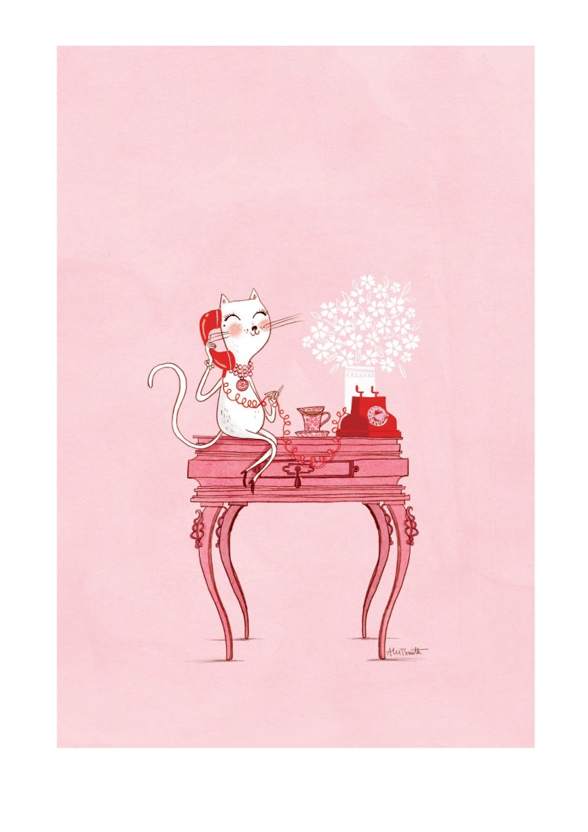 AR ATS0070Cat on desk nattering