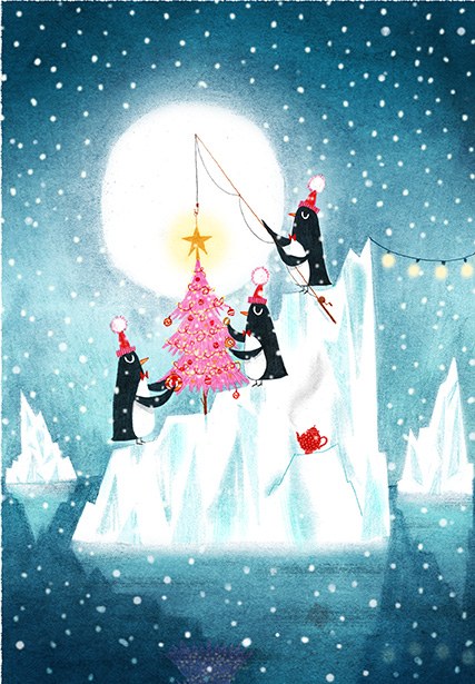 AR ATS0489 Christmas Penguins