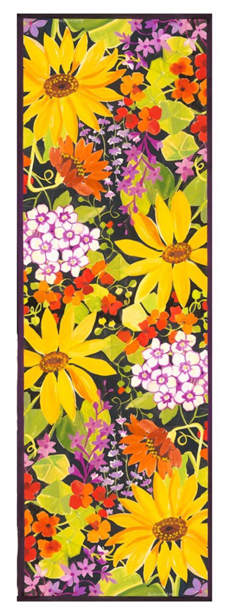 Sarah Campbell SCD0185 sunflower scarf full length