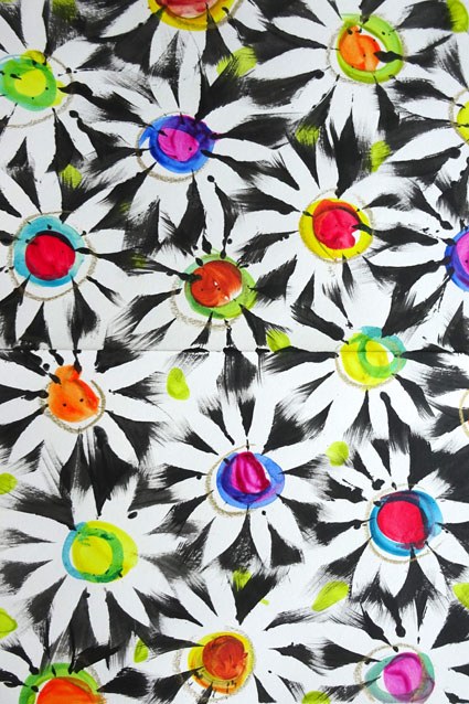SCD0041 Bright flower pattern