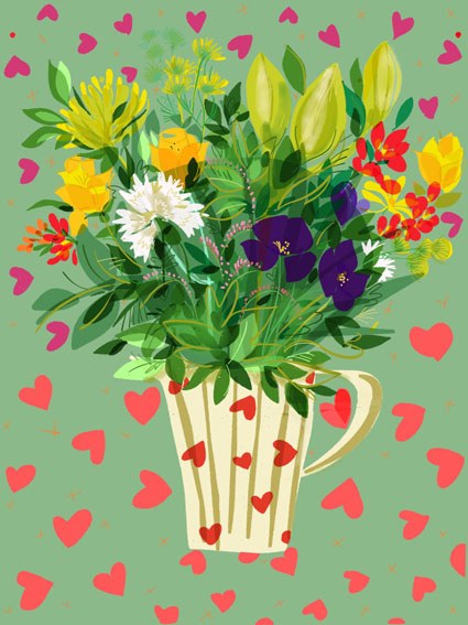 SCD0495 heartbouquet