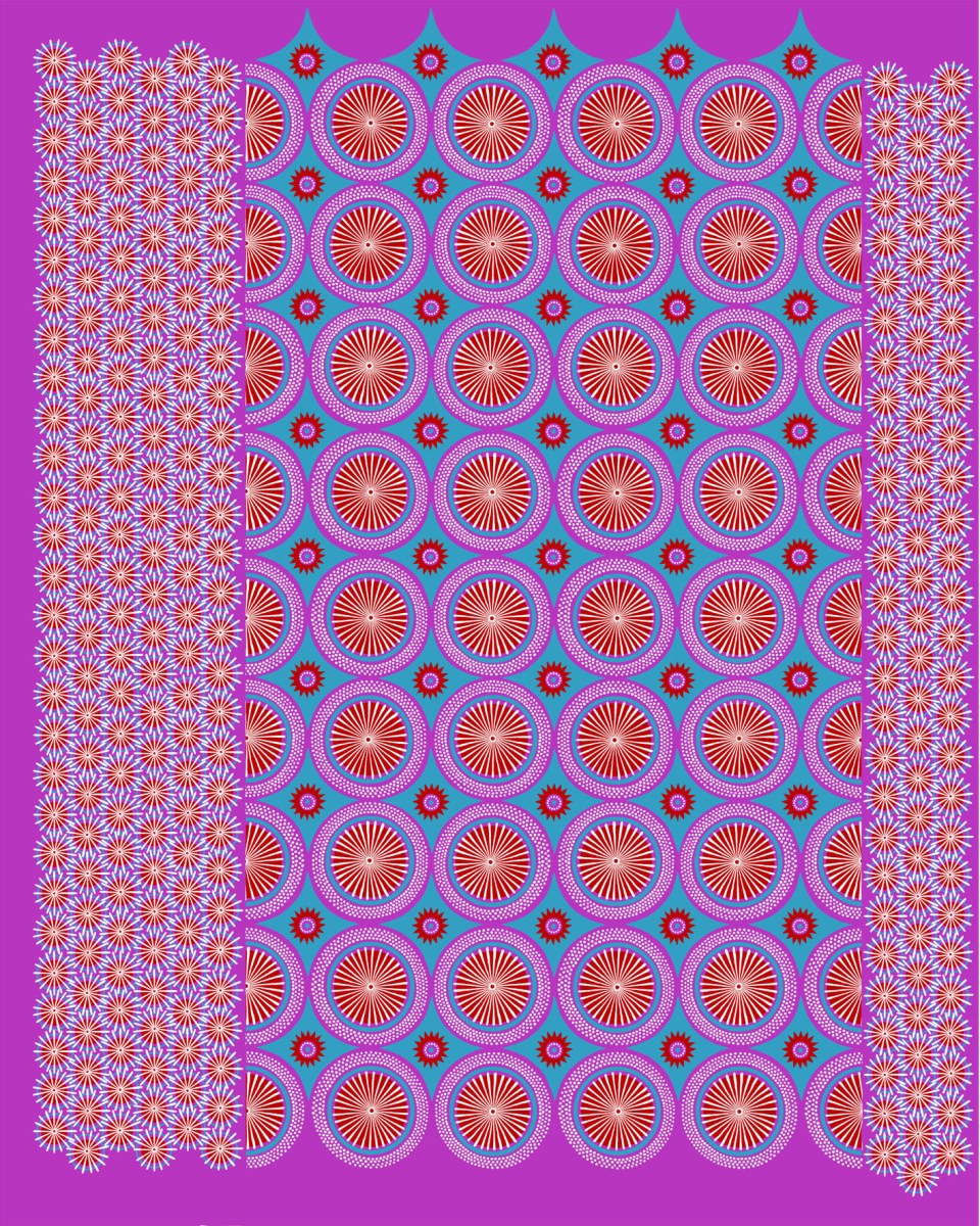 CIB0323 Parasol   pink   turquoise red  LR