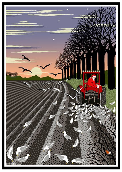 Cressida Bell CIB0341 Farmer Christmas