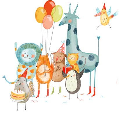 AR KRL0167 Party Animals CROP TFHRA Y