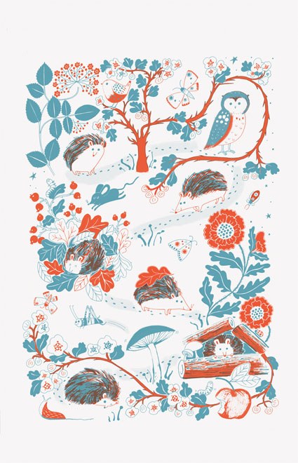 Kristyna Litten AR KRL0194 Brambles Rambles Hedgehog Ends