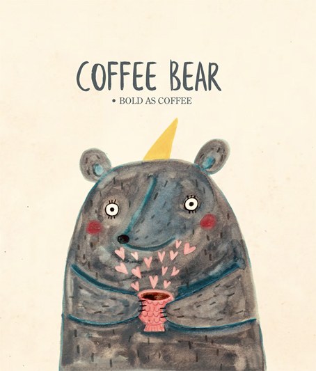 AP ALZ0036 COFFEE BEAR