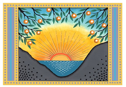 CIB0217 Orange-Sunset