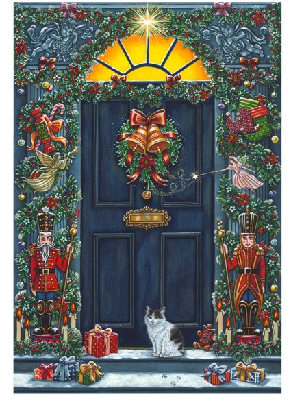 AP STA0017 Christmas-Door-Sally Taylor