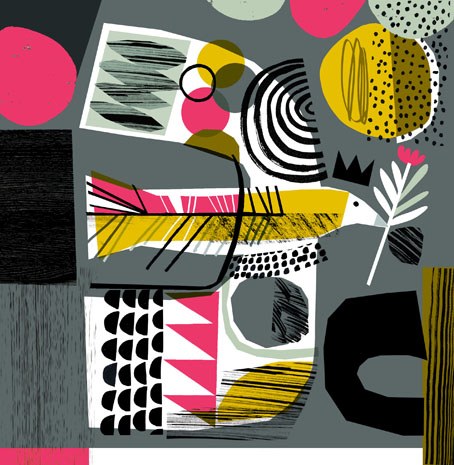 GMA0315 Patterned Bird  pink  YH