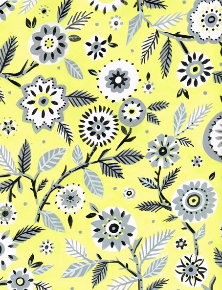 Sarah Campbell SCD0667 yellow floral