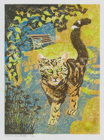 DLE0074 Elvis the cat- Diana Leadbetter