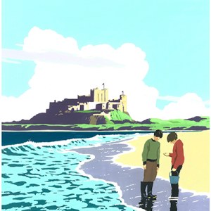 BRS0045 Bamburgh Castle PLMOB Y