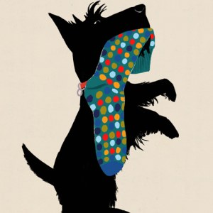 PTH0452 Scottie With Sock PLBK