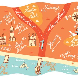 AR DVH0194 Brighton & Hove map