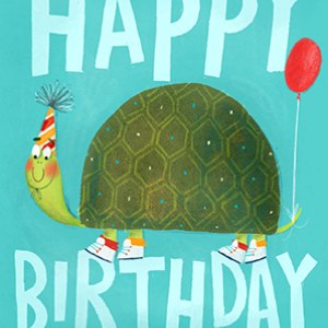 CAT0145 Birthday Turtle flat Y