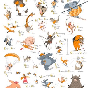 ELX0001 SPORTY ANIMALS Alphabet 2 PLPRUK