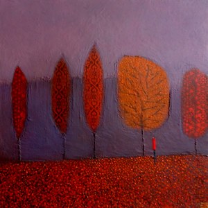 EBR0163 5 trees.acrylic Y