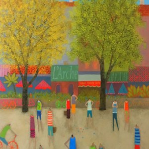 EBR0232 l'arche.acrylic on wood.100x65cm PLPRWWXUSA
