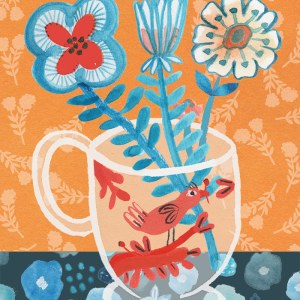 GLA0006 Flowers in a Cup TFHRA