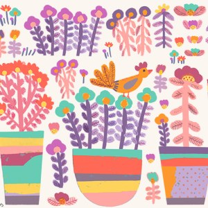 GLA00051 Pots and Bird Garden TFHRA