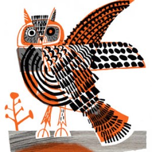 Gillian Martin GMA0183 ORANGE OWL