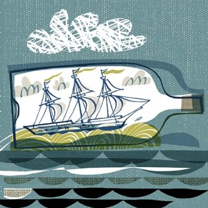 AM GMA0088 Textured ship in bottle Y 2