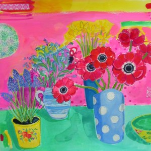 ASK0336A SPRINGSTILLLIFEEMERALDTABLE smallfiles 14x14cm TFHRA Y