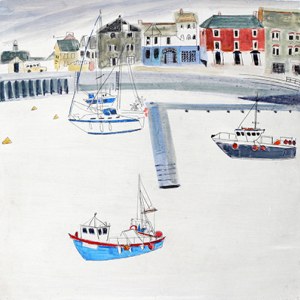 ASK0387PadstowHarbourAndFishingBoatsPLPRUK Y