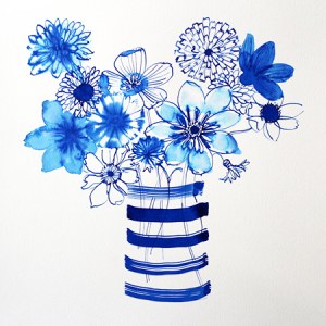 ASK0578IndigoFlowersAndStripesPLGWW ABACUSVIAJANE