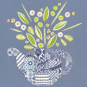 JRB0141 blue and white teapot PLMOB Y