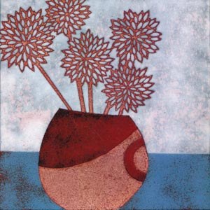 PAR0400 STILL LIFE WITH RED VASE PLG