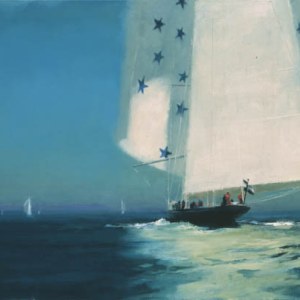 AR AE JHA0335 Endeavour in the Solent, oils larger PLPR