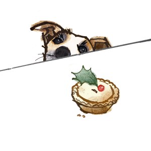 LPA0010 A Dog pie & hollyPLGWW PLMOB PLWPC.